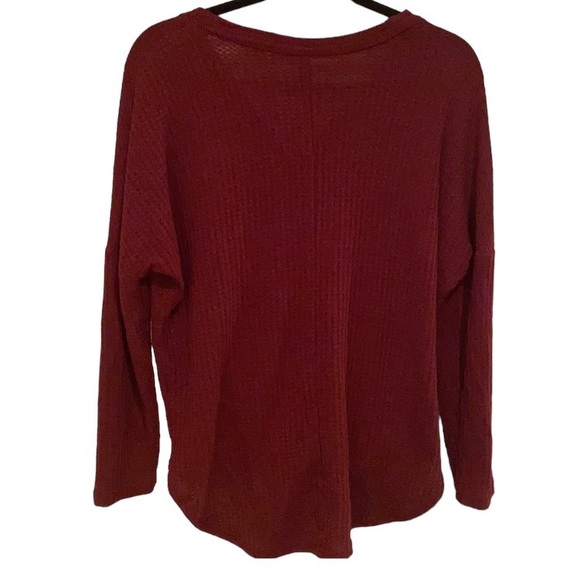 ‼️SALE‼️Burgundy Knotted Cardigan - Picture 2 of 4